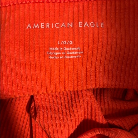 Red Ribbed Halter Top - Picture 3 of 3